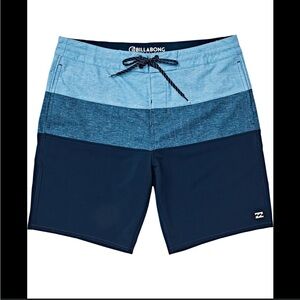 Billabong Blue Gradient Board Shorts Swimwear